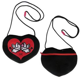 GRANRODEO(グランロデオ) その他 ロジャー　ジーナ 刺繍フラットポーチ　ブラック×レッド