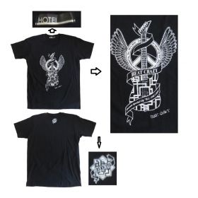 布袋寅泰(BOOWY) beat crazy Presents Special Gig "B.C. ONLY 2010" Tシャツ ブラック ギター