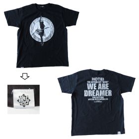 布袋寅泰(BOOWY) HOTEI THE ANTHOLOGY "最終章" WE ARE DREAMER ～50th BIRTHDAY SPECIAL CELEBRATION GIG～ Tシャツ ブラック ラメ仕様 さいたまスーパーアリーナ