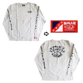 MAN WITH A MISSION(マンウィズ) その他 カタカナカナロングTシャツ ホワイト 長袖