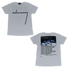 サカナクション(Sakanaction) SAKANAQUARIUM2017 "多分、風。" ツアースケジュール Tシャツ ホワイト