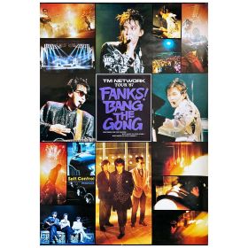 TM NETOWORK(TMN) ポスター TOUR '87 FANKS! BANG THE GONG