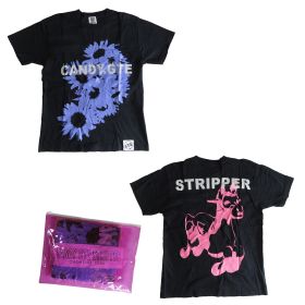 GLAY(グレイ) 限定販売 TERU×CANDY GTE STRIPPER これで散歩もウキウキTシャツ ポーチ入り