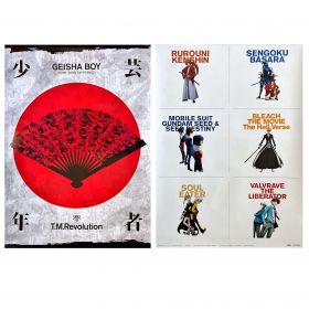 T.M.Revolution(西川貴教) ポスター GEISHA BOY 両面 るろうに剣心 機動戦士ガンダムSEED ソウルイーター 戦国BASARA BLEACH 等