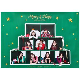 twice(トゥワイス) ポスター Merry&Happy 2017 グリーン