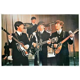 ビートルズ(THE BEATLES) ポスター ビートルズシネクラブ主催 復活祭グッズ1980年頃　B 大型