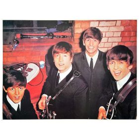ビートルズ(THE BEATLES) ポスター ビートルズシネクラブ主催 復活祭グッズ1980年頃 D 大型