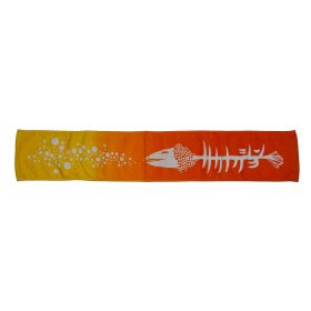 サカナクション(Sakanaction) SAKANAQUARIUM 2015-2016 "NF Records launch tour" 骨ロゴ マフラータオル オレンジ×イエロー