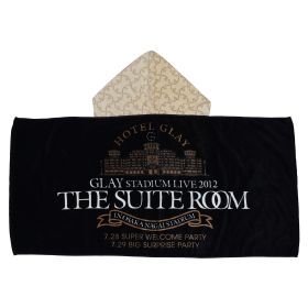 GLAY(グレイ) STADIUM LIVE 2012 THE SUITE ROOM in OSAKA NAGAI STADIUM フード付きバスタオル