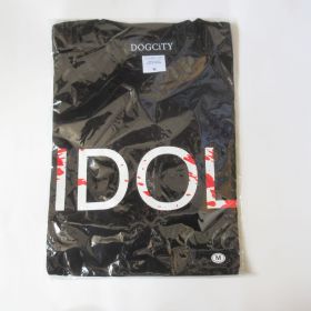 豆柴の大群(まめしばのたいぐん) その他 IDOL Tシャツ ブラック