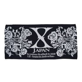 X JAPAN(エックス) 攻撃再開 2008 I.V. ?破滅に向かって? ジャンボタオル バスタオル