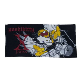 X JAPAN(エックス) YOSHIKI バスタオル yoshikitty ドラム ハローキティ しまむらコラボ