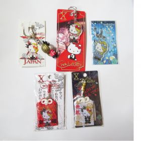 X JAPAN(エックス) YOSHIKI キーホルダー お守りストラップ yoshikitty  ハローキティ 5点セット