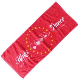 夜の本気ダンス(夜ダン) その他 フェイスタオル レッド