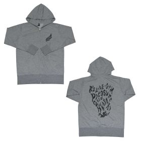 B'z(ビーズ) LIVE-GYM Pleasure 2018 -HINOTORI- パーカー グレー