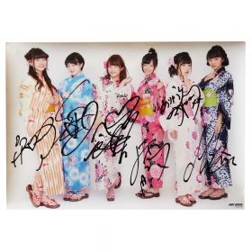 フェアリーズ(Fairies) ポスター 相思相愛☆destination 浴衣 メンバー全員サイン入り 伊藤萌々香 小湊よつ葉