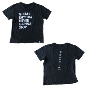 布袋寅泰(BOOWY) HOTEI GUITARHYTHM VI TOUR 2019 "REPRISE" GTRM TYPO Tシャツ ブラック