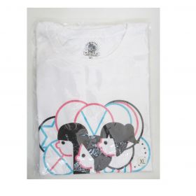 Perfume(パフューム) P.T.A.発足10周年? と5周年?"Perfumeとあなた"ホールトゥワー Tシャツ ホワイト