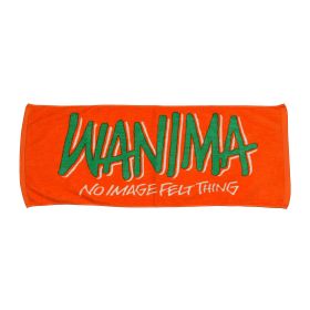 WANIMA(ワニマ) その他 ロゴフェイスタオル オレンジ×グリーン