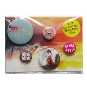 YUKI(ユキ) concert tour "Blink Blink" 2017 缶バッジ 5個セット