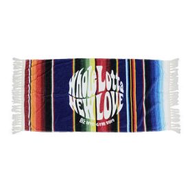 B'z(ビーズ) LIVE-GYM 2019 -Whole Lotta NEW LOVE- サラペ柄フリンジタオル バスタオル