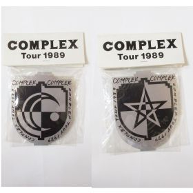 COMPLEX(コンプレックス) COMPLEX TOUR'89 エンブレムバッジ ピンバッジ 2個セット 布袋寅泰 吉川晃司