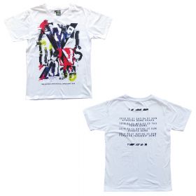 ONE OK ROCK(ワンオク) 2018 AMBITIONS JAPAN DOME TOUR Tシャツ C オーバーラップ ホワイト