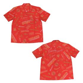 高橋優(たかはしゆう) 全国LIVE TOUR 2017-2018「ROAD MOVIE」 ポロシャツ アロハシャツ レッド　沖縄公演限定