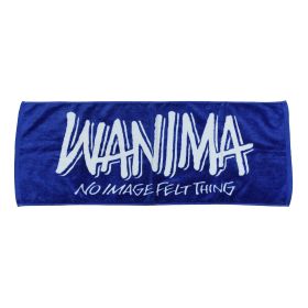 WANIMA(ワニマ) その他 ロゴフェイスタオル ブルー×ホワイト