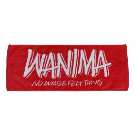 WANIMA(ワニマ) その他 ロゴフェイスタオル レッド×ホワイト