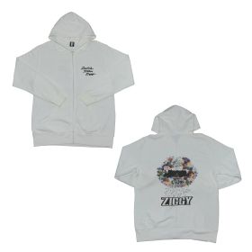 ZIGGY(ジギー) オフィシャルグッズ パーカー ホワイト TOUR2020「NEWS SIDE BEACH!!」 LIPSTICK KILLERS