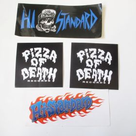 Hi-STANDARD(ハイ・スタンダード) その他 ステッカー pizza of death セット 1枚折れあり 初期