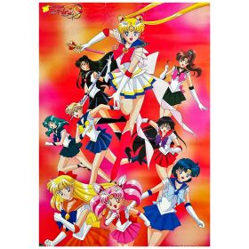 美少女戦士セーラームーン(セーラームーン) ポスター スーパーセーラームーンS 集合 痛みアリ