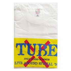 TUBE(チューブ) LIVE AROUND SPECIAL '96 ONLY GOOD SUMMER Tシャツ 白 黄ロゴ