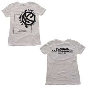 SCANDAL(スキャンダル) ARENA LIVE 2014『360°』＆『FESTIVAL』 Tシャツ ホワイト