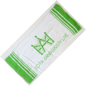 AAA(トリプルエー) AAA 10th Anniversary 代々木国立競技場 フェイスタオル(緑)