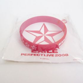 EXILE(エグザイル) PERFETC LIVE 2008 ゴムブレス（ラババン）赤