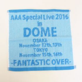 AAA(トリプルエー) Special Live 2016 in Dome -FANTASTIC OVER- ハンドタオル(青)