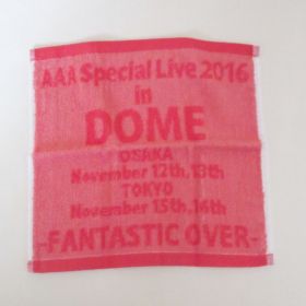 AAA(トリプルエー) Special Live 2016 in Dome -FANTASTIC OVER- ハンドタオル(赤)