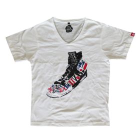 福山雅治(ましゃ) We're Bros. Tour 2011 The Live Bang!! Tシャツ （白/スニーカー）