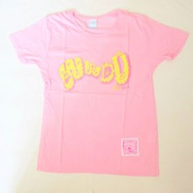 でんぱ組.inc(でんぱ) WWD大冒険TOUR2015 ?この世界はまだ知らないことばかり? ロゴＴシャツ ピンク