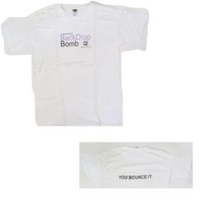 BACK DROP BOMB(バック・ドロップ・ボム) その他 Tシャツ ホワイト you bounce it