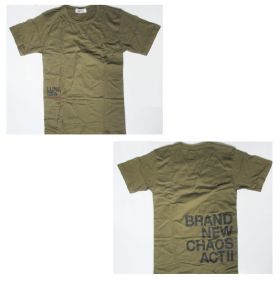 LUNA SEA(ルナシー) TOUR 2000 BRAND NEW CHAOS ACT II Tシャツ カーキ