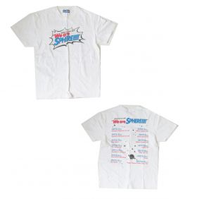 スフィア(sphere) Sphere live tour 2017 We are SPHERE!!!! ツアーTシャツ ホワイト