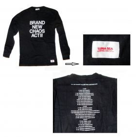 LUNA SEA(ルナシー) TOUR 2000 BRAND NEW CHAOS ACT II 長袖 Tシャツ