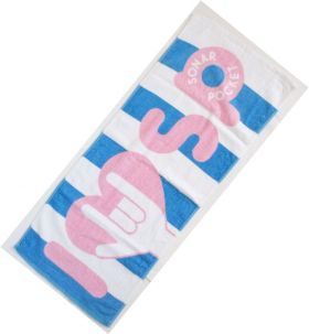 ソナーポケット(ソナポケ) 限定販売 I LOVE SPタオル(青白桃)