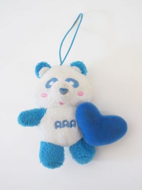 AAA(トリプルエー) アミューズメント景品 え～パンダハートマスコット(青)