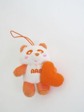 AAA(トリプルエー) アミューズメント景品 え～パンダハートマスコット(橙)