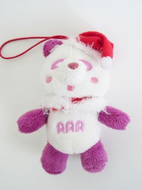 AAA(トリプルエー) アミューズメント景品 え～パンダサンタマスコット(紫)