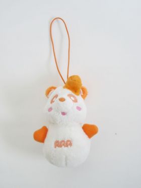 AAA(トリプルエー) アミューズメント景品 え～パンダ雪だるまマスコット(橙)